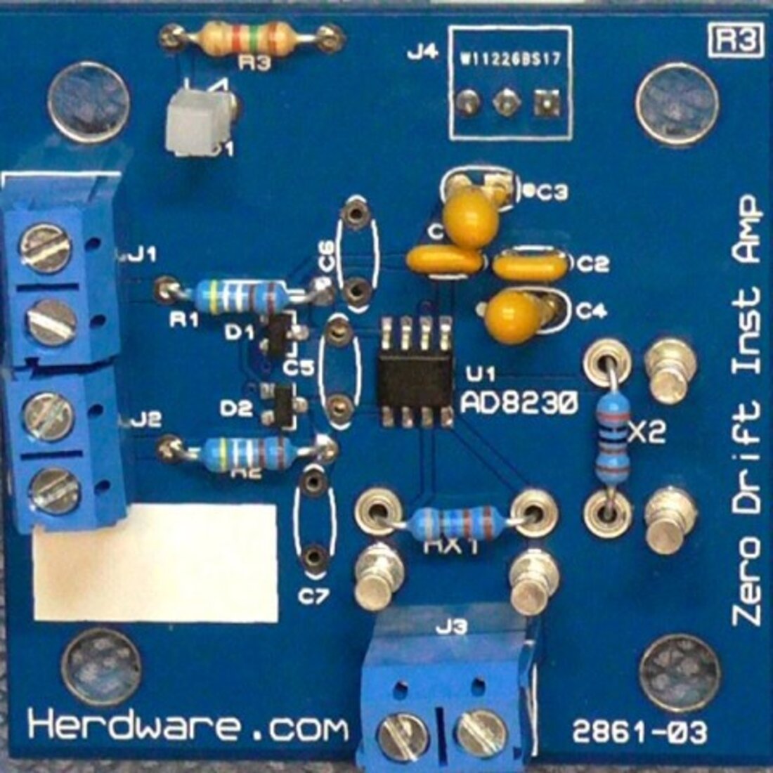 Assembled printed circuit board ready for the production line